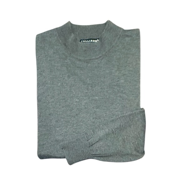 Tulliano Men's Silk/Cotton Gray Crewneck Sweater size Large - Picture 1 of 8
